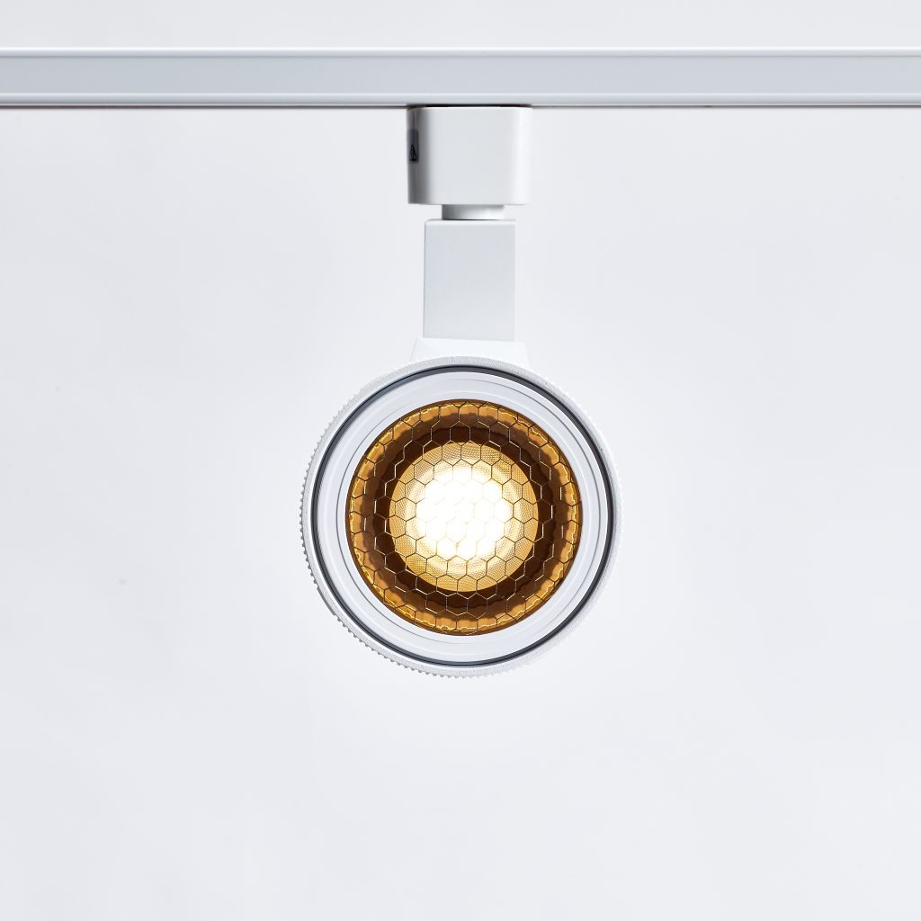 Track lighting system example supporting changing exhibitions in New York